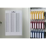 Durable Key Hldr Key Clips Ast Pk24
