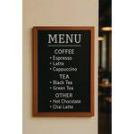 Wall Mount Chalkboard 600X800Mm Tea