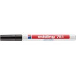 Edding 751 Paint Marker Black Pk10