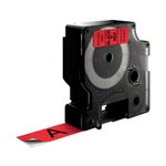 Dymo D1 Labelmaker Tape 19Mm Blk/Red