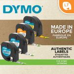 Dymo Letratag Paper Tape 12Mmx4M Wht