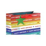 Holo Birthday Gift Bag Lg Rbw Pk6