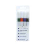 Dry Wipe Markers Bullet Tip Ast Pk4