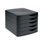 Desktop 5 Drawer Set A4 Black