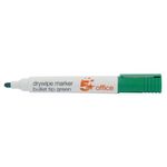Drywipe Marker Bullet Tip Grn Pk12