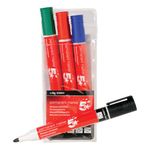 Permanent Marker Bullet Tip Ast Pk4