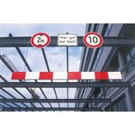Height Restriction Bar 4000 Red/Wht