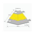 Prot Ramp Lg Right Angle Sec Ylw/Blk