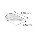 Speed Hump End Sec Fe 450X50 Ylw/Blk