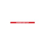 Blk Post Danger Keep Out Red/Wht Pk2