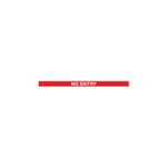 Twin Red Post No Entry Red/White Pk2