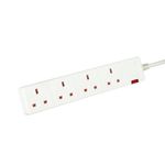 5 Star 4-Way Extension Lead 5M Wht