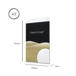 5 Star Wall Sign Holder A3 Portrait