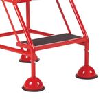 Uk Domed Feet Aslip 3 Tread Step Red