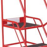 Uk Domed Feet Aslip 4 Tread Step Red