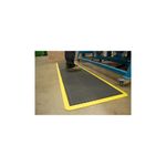 Bub Mat End 0.9X1.2M Blk/Ylw Nitrile