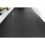Wide Ribbed Runner Mat 1.2Mx10M Blk