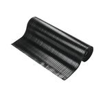 Wide Ribbed Runner Mat 0.9Mx10M Blk