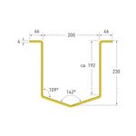 Wall Mtd Cable/Hose Prot In 300 Ylw