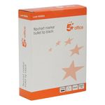 Flipchart Marker Bullet Tip Blk Pk12