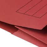 Half Flap Doc Wallet A4 Red Pk50