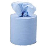 1-Ply Centrefeed Tissue Rfl Blue Pk6