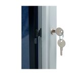 Glazed Noticeboard Blue Felt 900X600