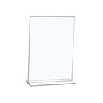 Sign Holder Portrait Stand Up A4 Clr