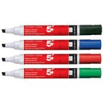 Drywipe Marker Chisel Tip Ast Pk6