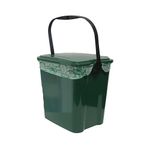 10L Kitchen Waste Caddy W/Lid Green