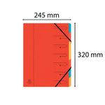 Europa 7 Part Organiser Red 54075E
