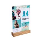 Portrait Stand Up Sign Holder A4