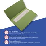 Guildhall Doc Wlt Foolscap Grn Pk50
