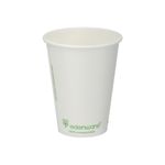 Sgl Wall Coffee Cup 12Oz Wht Pk1000