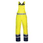 Utting Sns Wpf Bib/Brace Ylw/Nvy 2Xl