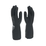 33Cm Industrial Rubber Glove Blk 10