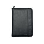 Leather Look Zip Ring Binder A4 Blk