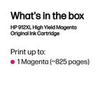 Hp 912Xl Ink Cartridge Hy Magenta