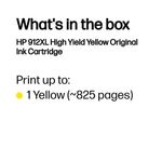 Hp 912Xl Ink Cartridge Hy Yellow