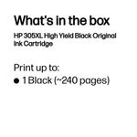 Hp 305Xl Ink Cartridge Hy Blk