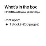 Hp 350 Inkjet Cart 4.5Ml Blk Cb335Ee