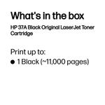 Hp 37A Laserjet Toner Black Cf237A