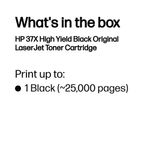 Hp 37X Hy Black Toner Cartridge