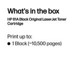 Hp 81A Laserjet Toner Blk Cf281A