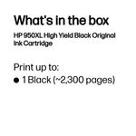 Hp 950Xl Officejet Ink Blk Cn045Ae