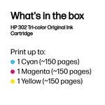 Hp 302 Ink Cartridge Tri-Colour Cmy