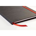 Black N Red Hard Cover Notebook A4