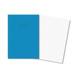 Exr Book 7Mm Sq 80Pg A4 L/Blue Pk50