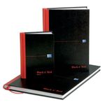 Black N Red Hb Ruled Notebook A4