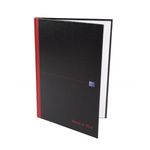 Black N Red Hb Ruled Notebook A4 Pk5